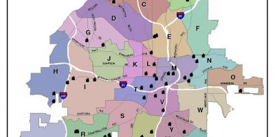 Zemljevid Atlanta pas zemljevid
