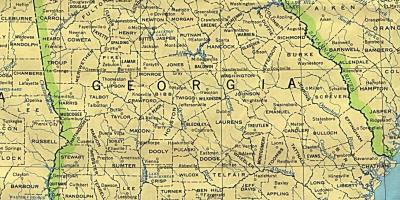 Zemljevid Gruzija mest