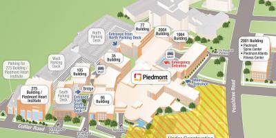 Piemont bolnišnici zemljevid